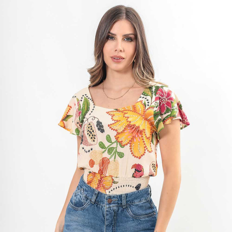 Blusa Estampada Engomada Cod. 6230011