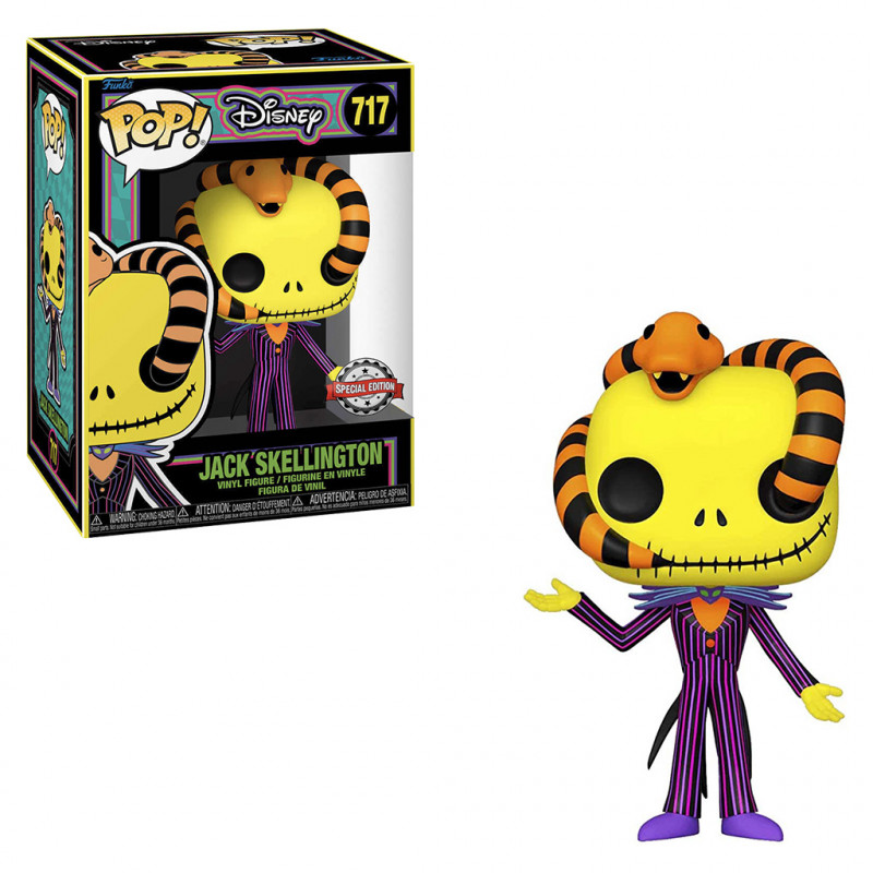 FUNKO POP DISNEY NBC BLACK LIGHT- JACK SKELLINGTON 717 *SPECIAL EDITION*