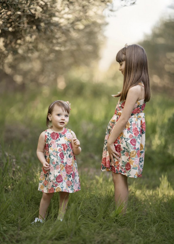 vestido estampa roses