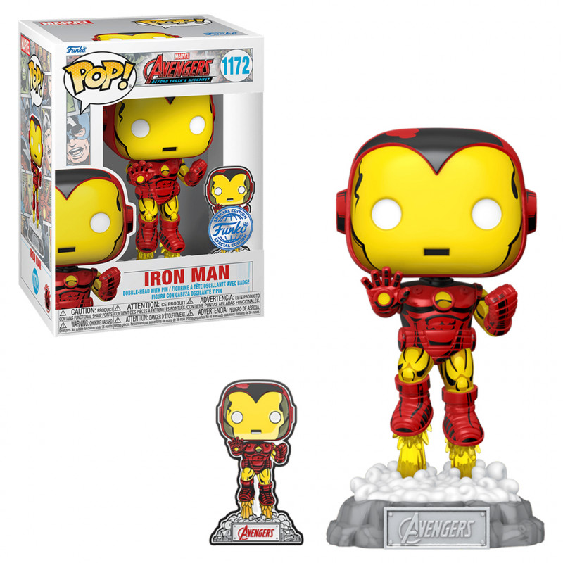 FUNKO POP MARVEL COMIC AVENGERS BEYONG - IRON MAN C/ PIN 1172 *SPECIAL EDITION*