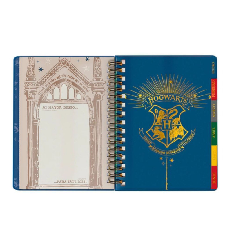 Agenda Harry Potter 2024 2dias por pagina 14x20 Mooving