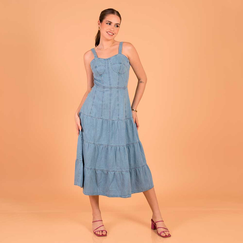 Vestido Midi Jeans Cod. 1230429