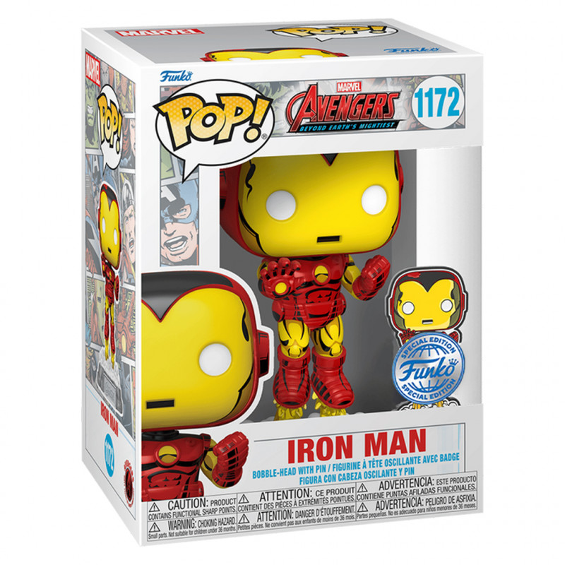 FUNKO POP MARVEL COMIC AVENGERS BEYONG - IRON MAN C/ PIN 1172 *SPECIAL EDITION*