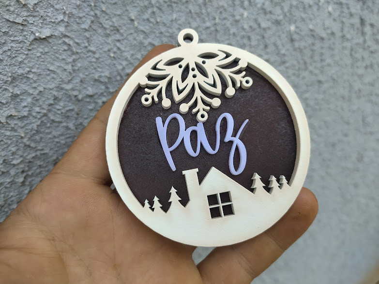 Ornamentos Navideños en MDF con Acrilico