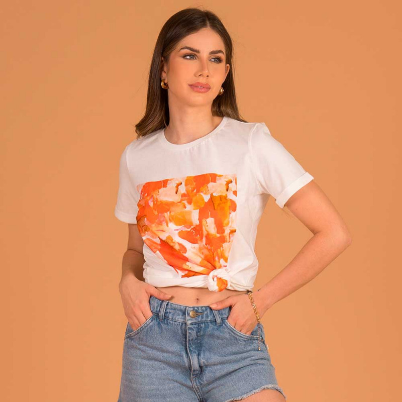 Remera con Serigrafia Mangas Cortas Cod. 223671