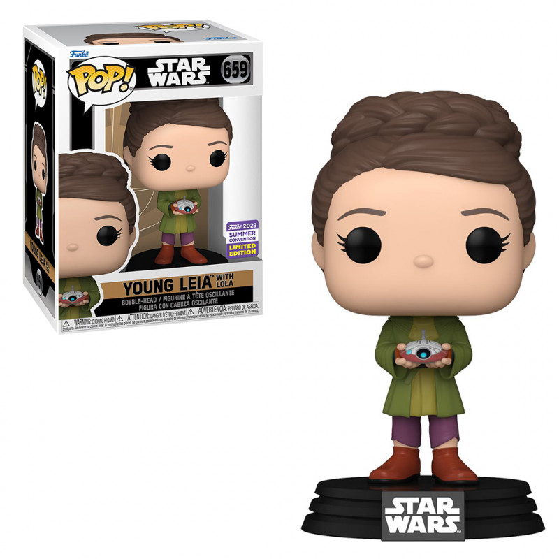 FUNKO POP STAR WARS OBI-WAN: KENOBI SDCC 2023 - YOUNG LEIA WITH LOLA 659