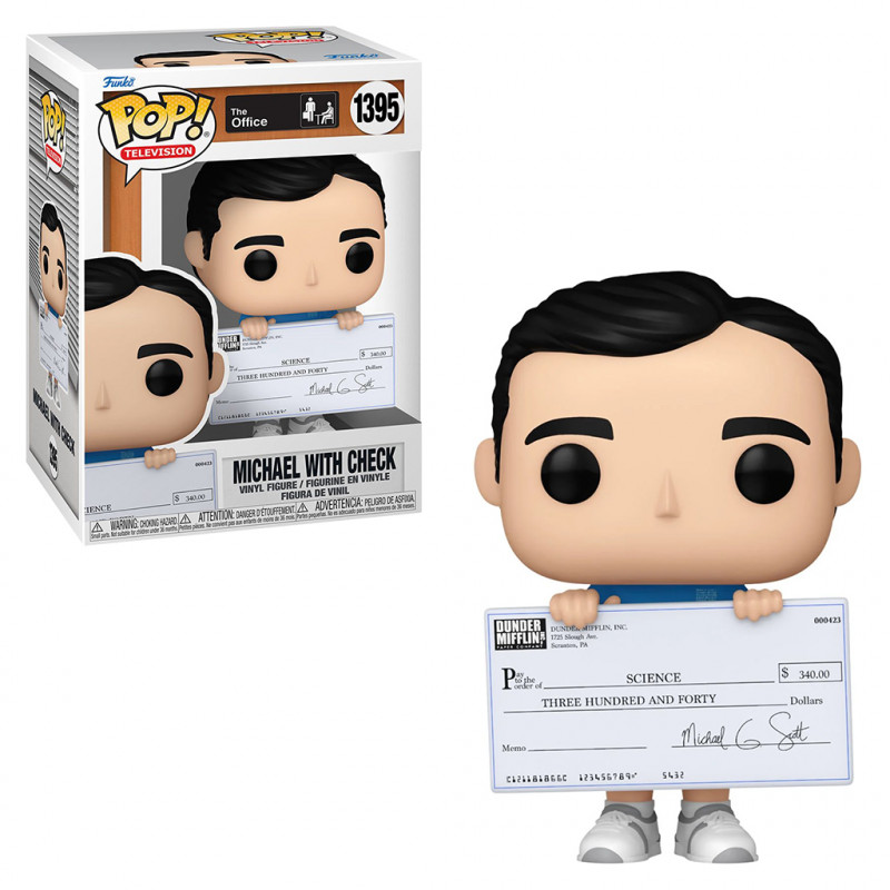 FUNKO POP THE OFFICE MICHAEL WITH CHECK 1395