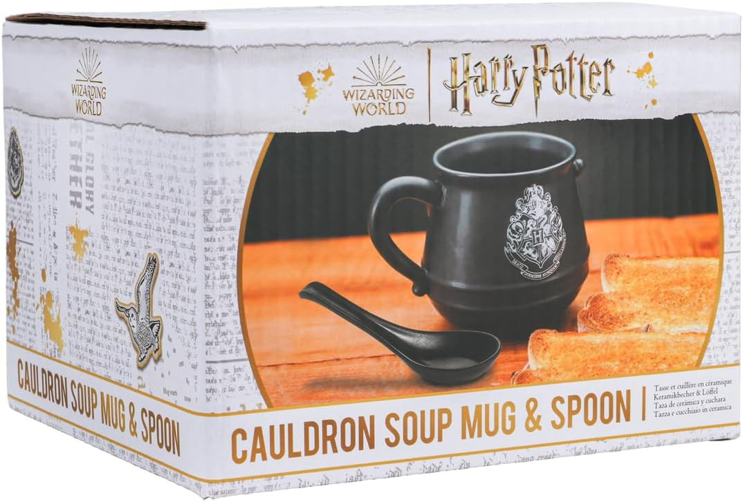 HARRY POTTER CAULDRON SOUP MUG AND SPOON