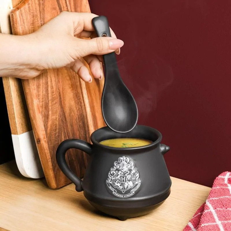 HARRY POTTER CAULDRON SOUP MUG AND SPOON