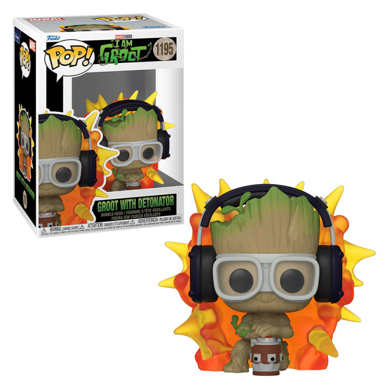 FUNKO POP MARVEL I AM GROOT - GROOT WITH DETONATOR 1195