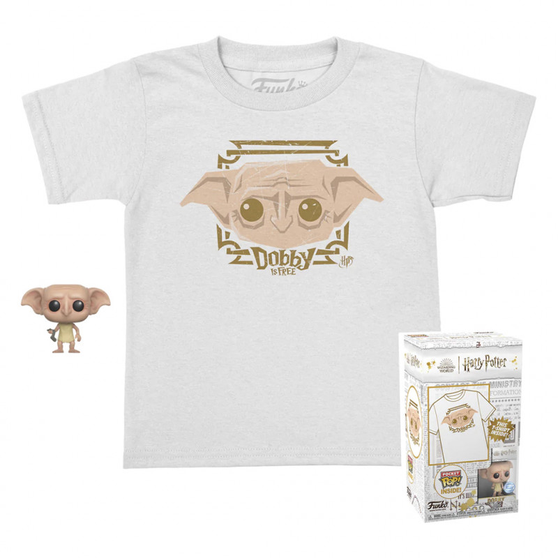 FUNKO POP POCKET + TEE HARRY POTTER DOBBY KIDS