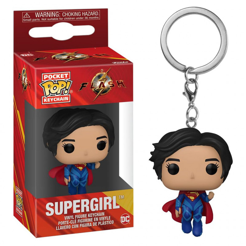 FUNKO POP KEYCHAIN THE FLASH - SUPERGIRL