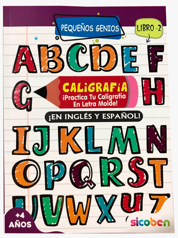 Libro Pequeños genios caligrafía - Sicoben