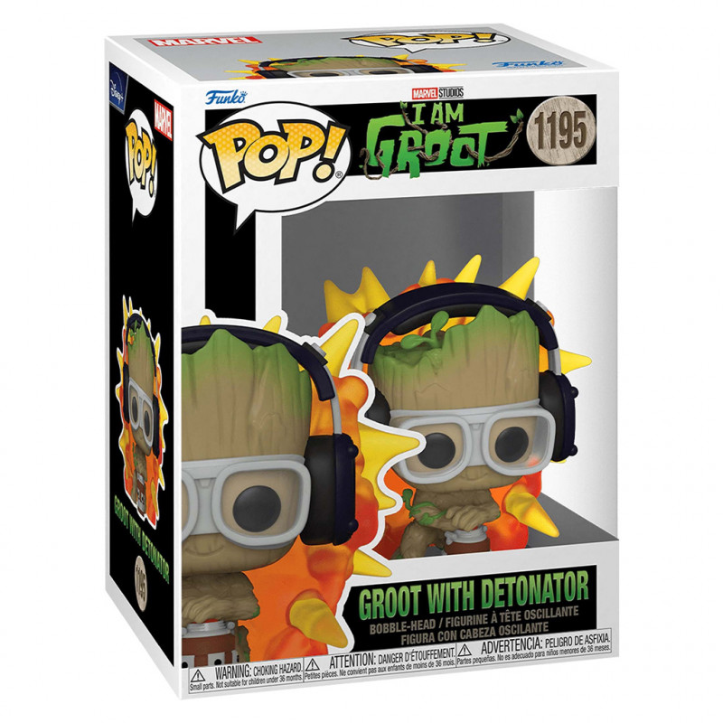 FUNKO POP MARVEL I AM GROOT - GROOT WITH DETONATOR 1195