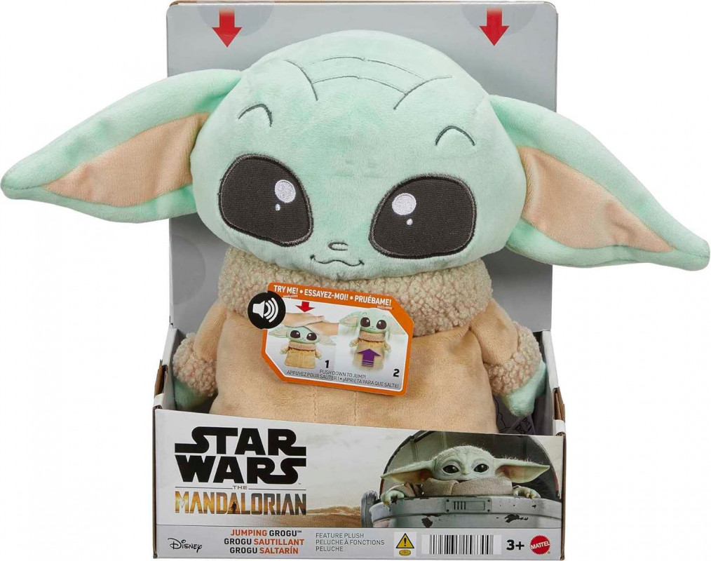 MATTEL STAR WARS JUMPING GROGU PLUSH TOY