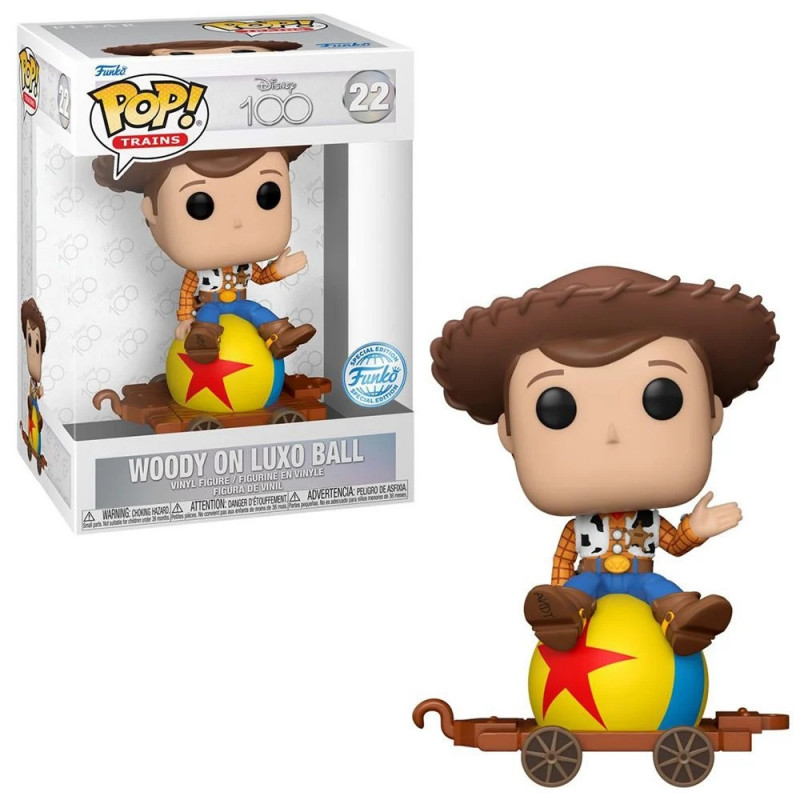 FUNKO POP DISNEY 100 *TRAINS* WOODY ON LUXO BALL 22 *SPECIAL EDITION*