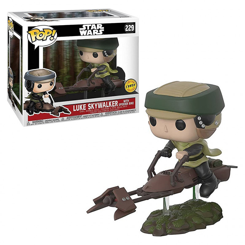 FUNKO POP RIDES »CHASE» STARWARS - LUKE SKYWALKER W/ SPEEDER BIKE 228