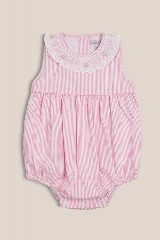 babucha smock rayas rosa