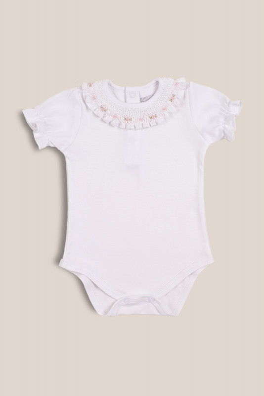 body cuello smock rayas rosa