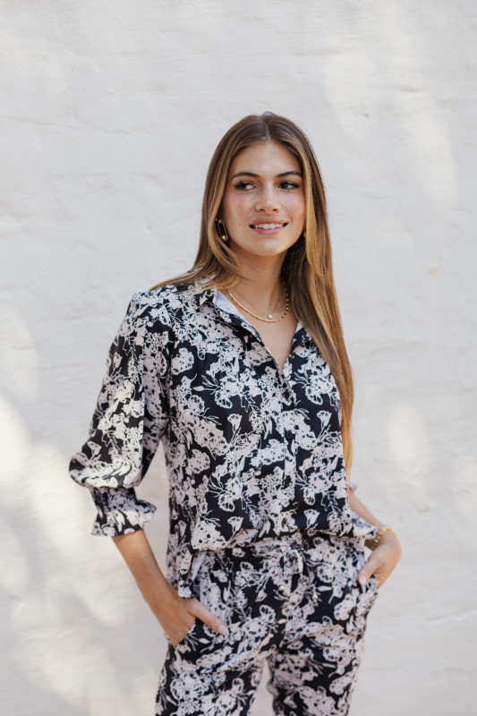 Camisa Emily Blossom Nude