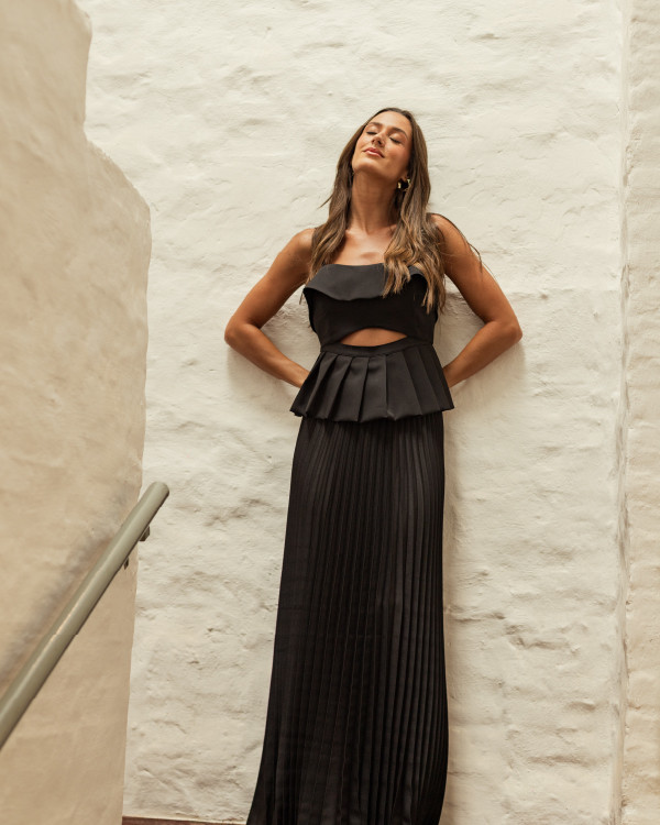 Falda Maxi New Olivia Noir