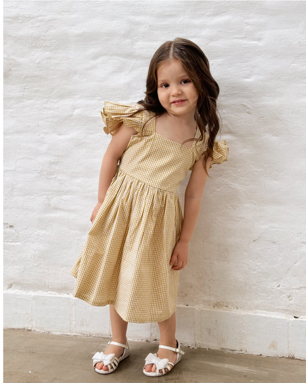 Vestido Adele Kids Picnic Yellow