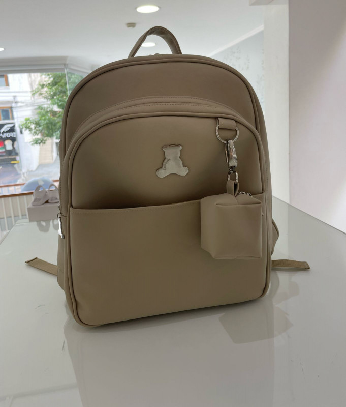 mochila araceli beige