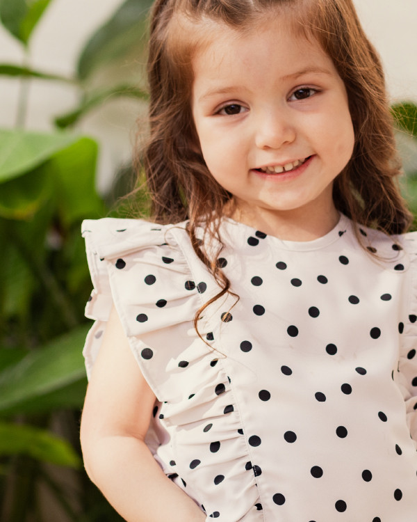 Blusa Luisa Kids Light Polkadots