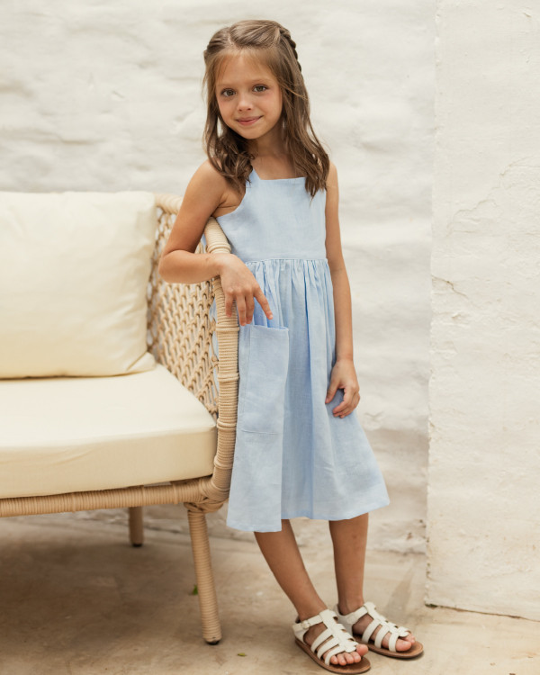 Vestido Amelie Kids Air Blue