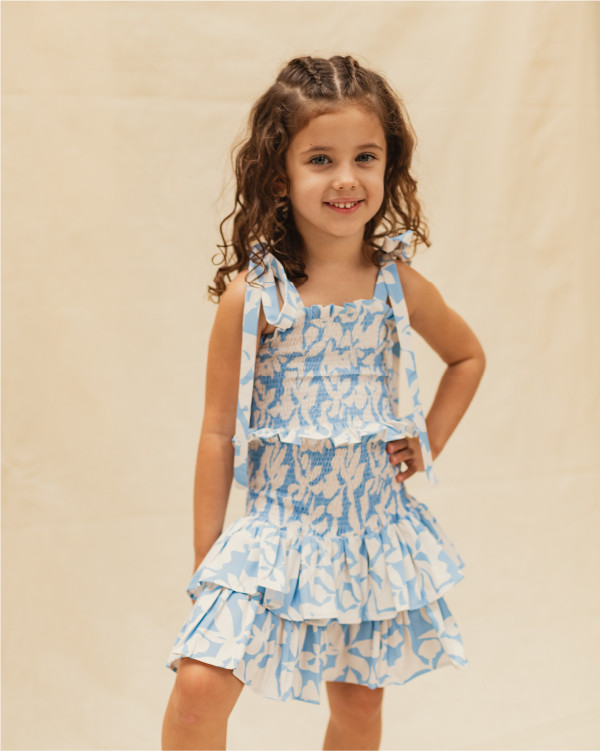 Conjunto Iconic Kids Blue Sky Leaves