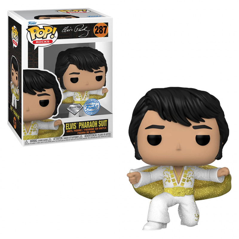 FUNKO POP ROCKS ELVIS PRESLEY DIAMOND EXCLUSIVE - ELVIS PHARAOH SUIT 287