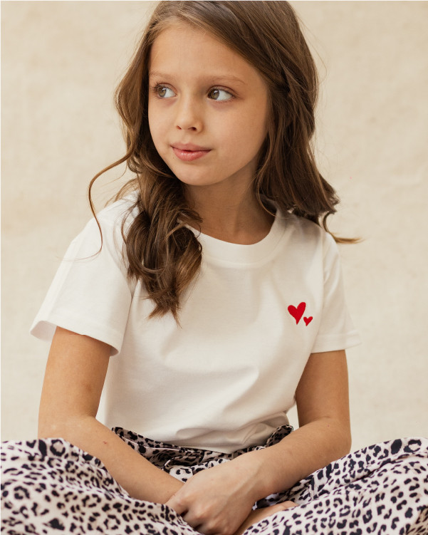 Remera Luna Kids White