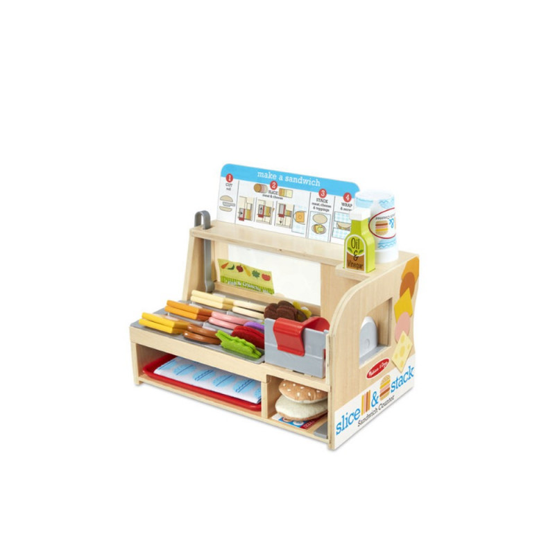 Tienda de sándwiches con mostrador de 56 piezas - Melissa & Doug