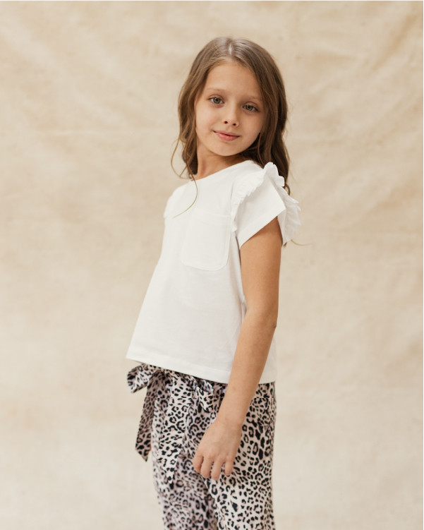 Remera Alana Kids White