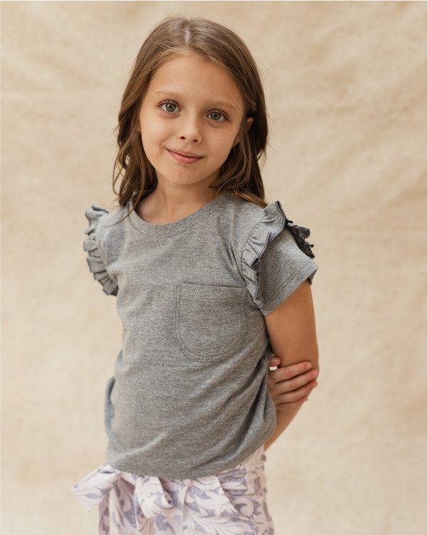 Remera Alana Kids Gray