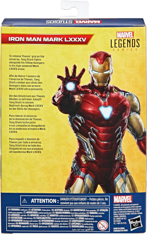 MARVEL LEGENDS SERIES IRON MAN MARK LXXXV/ AVENGERS: ENDGAME