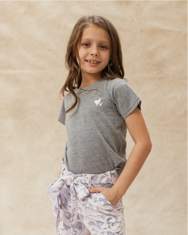 Remera Luna Kids Gray