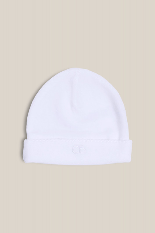 gorro basico plush blanco