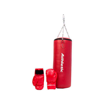 BOLSA DE BOXEO 15KG + GUANTIN ATHLETIC