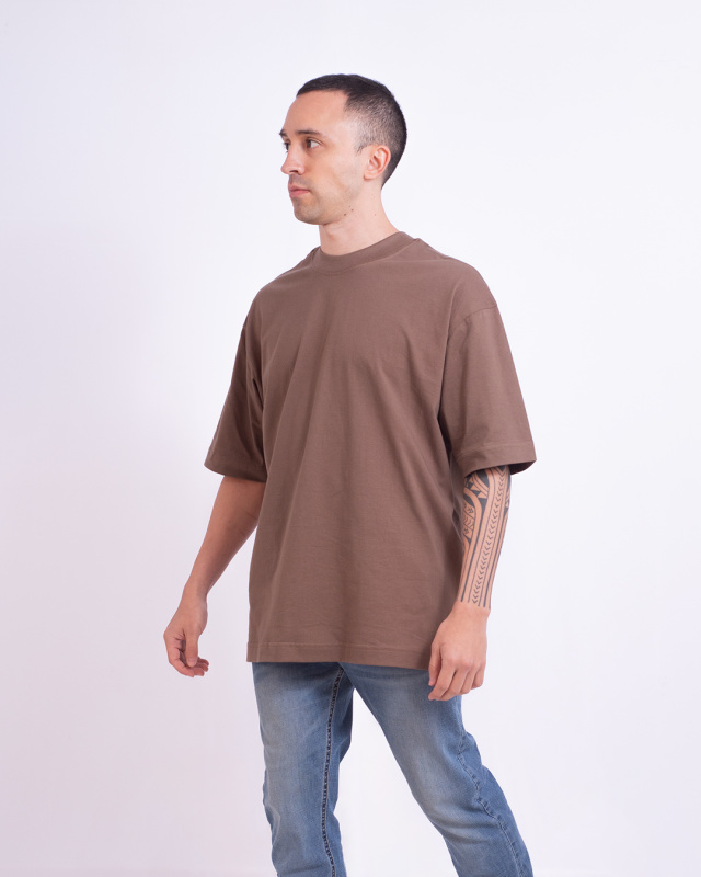 Remera Oversize Marron Cacao