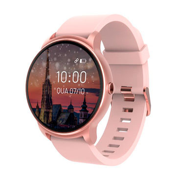 SMARTWATCH MULTILASER VIENA ANDROID/IOS/BT/HORA/LECTOR MSM ES351 ROSA