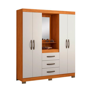 ROPERO 4 PUERTAS CAPELINHA NT5015 NOTAVEL FREIJO|OFF WHITE