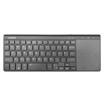 TECLADO UNIVERSAL INALAMBRICO 2.4 GHZ DE TOQUE NEGRO