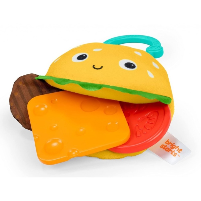 Peluche con mordillo de hamburguesa-Bright Starts