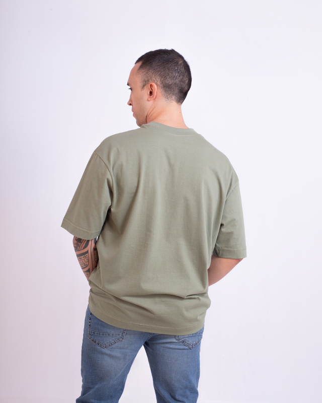 Remera Oversize Verde Cazador