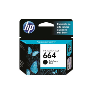 CARTUCHO DE TINTA HP 664 2ML NEGRO F6V29AL DJ 2135 2ML