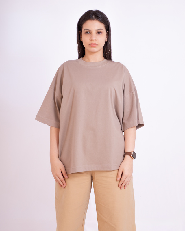 Remera Boxy Tee Caramel Jengibre