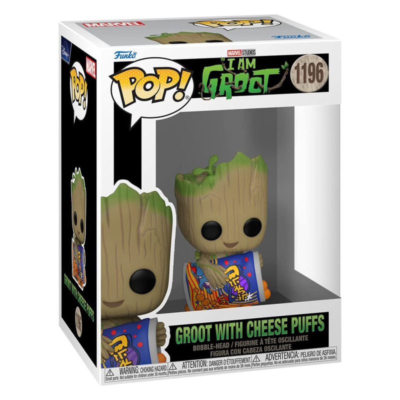 FUNKO POP I AM GROOT - GROOT WITH CHEESE PUFFS 1196