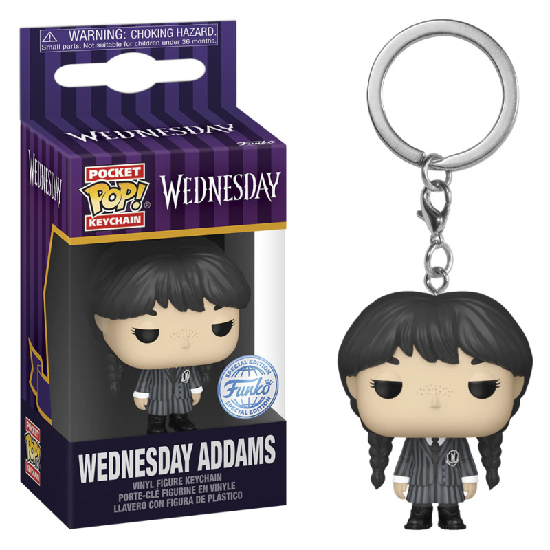 POP KEYCHAIN WEEDNESDAY - WEDNESDAY ADDAMS