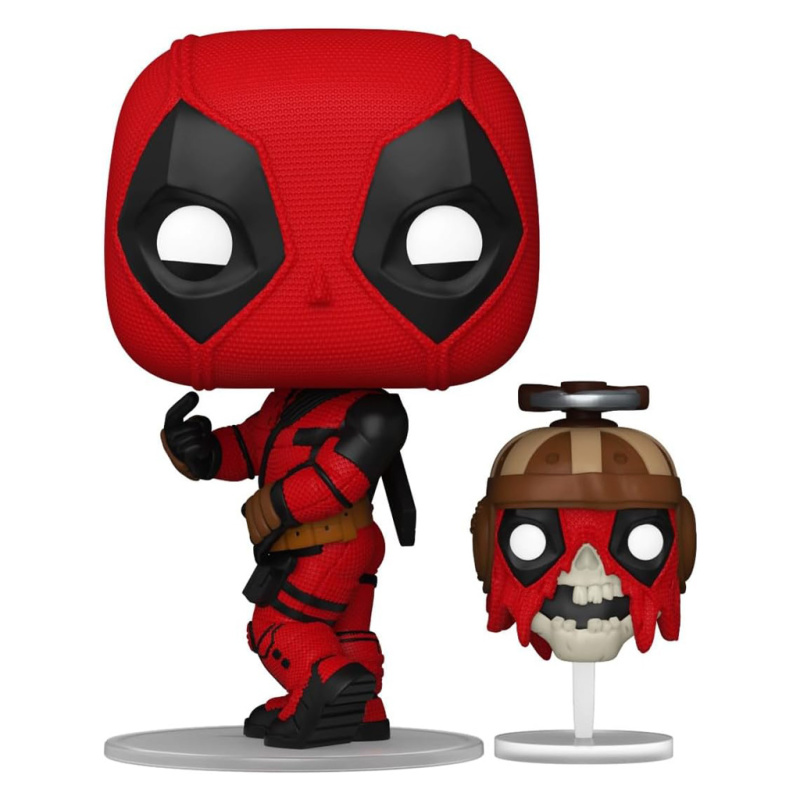 FUNKO POP MARVEL DEADPOOL & WOLVERINE - DEADPOOL WITH HEADPOOL 1400